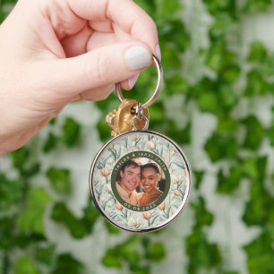 Glam Tulip Sparkle Schuur Bruiloft Sleutelhanger