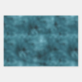 Glam Turquoise Blauwgroen Blue Leopard Print Glitt Inpakpapier Vel (Voorkant 2)