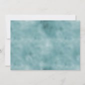 Glam Turquoise Blauwgroen Blue Leopard Print Glitt Kaart (Achterkant)