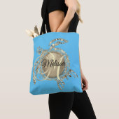 Glam Turtle Monogram Tote Bag (Dichtbij)