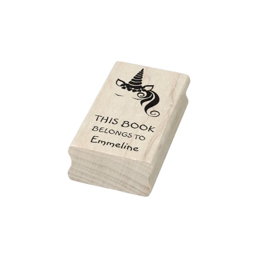 Glam Unicorn Speciaal Boekstempel Rubberstempel (Stempel)