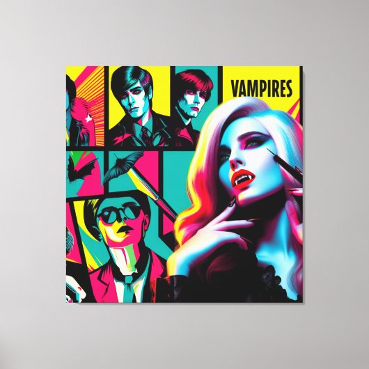 Glam Vamps Canvas Art Print (Voorkant)