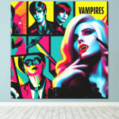 Glam Vamps Canvas Art Print (Insitu (Houten vloer))