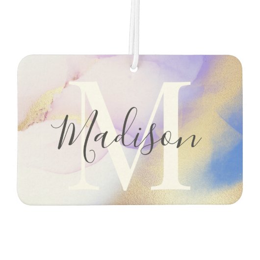 Glam van de Paarse Waterverf van het Monogram Luchtverfrisser (Achterkant)