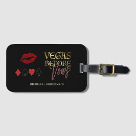Glam Vegas Before Vows Casino Meisjesuitje Bagagelabel