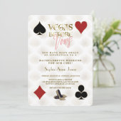 Glam Vegas Voor Vows Casino Gatsby Bachelorette Kaart (Staand voorkant)