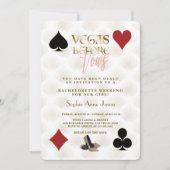 Glam Vegas Voor Vows Casino Gatsby Bachelorette Kaart (Voorkant)