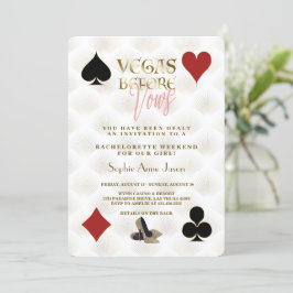 Glam Vegas Voor Vows Casino Gatsby Bachelorette Kaart