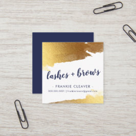 GLAM VERGULDE GOUDEN RANDEN met de hand geletterd  Vierkante Visitekaartje