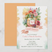 Glam Vijftig en Fancy Fabulous Birthday Kaart (Voorkant / Achterkant)