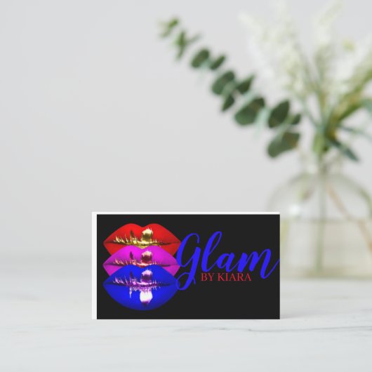 Glam Visitekaartjes (Staand voorkant)