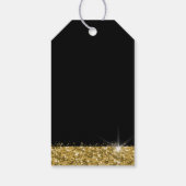 Glam voor goud en zwart cadeaulabel (Achterkant)