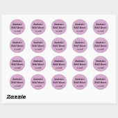 Glam Vrijgezellenfeest Lila Paars Glitter Sparkles Ronde Sticker (Vel)