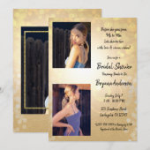 Glam Vrijgezellenfeest met goudzomerlicht Kaart (Voorkant / Achterkant)