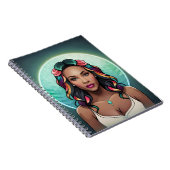 Glam Vrouw Rainbow Essence Empowerment Meisje Powe Notitieboek (Rechterzijde)