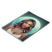 Glam Vrouw Rainbow Essence Empowerment Meisje Powe Notitieboek (Linkerzijde)