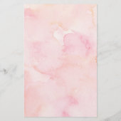 Glam watercolor roze WIMPER SALON SERVICE OVERZIC Flyer (Achterkant)