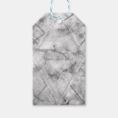 Glam Weddenschap voor grijs en wit Cadeaulabel (Voorkant)