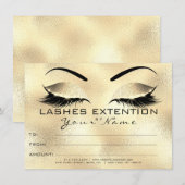 Glam Wenkbrauw Wimpers Schoonheid Make-up Certific (Voorkant / Achterkant)