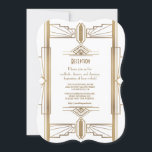 Glam White1920's Great Gatsby 1920s Reception Kaart<br><div class="desc">Glamoureus, romantisch en elegant Charm Roaring 20's Great Gatsby-kaartontwerp, geïnspireerd door de glamour uit de jaren 20, glitz, oud Hollywood en The Great Gatsby. Het is ook beschikbaar op wit. Het gebruik past hulpmiddel aan om uw info toe te voegen. Voor meer, bezoek alsjeblieft mijn Charm Roaring 20's Great Gatsby...</div>