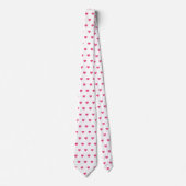 Glam White en Pink Hearts Stropdas (Voorkant)