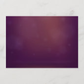 Glam White Fairy Lights Roze Paarse DETAILS Kaart (Achterkant)