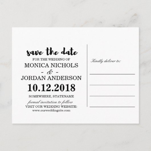 Glam White Fairy Lights roze paarse SAVE THE DATE Aankondigingskaart (Achterkant)