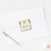 Glam White Flowers Body Butter Labels (Envelop)
