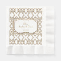 Glam White Gold Great Gatsby Bruiloft
