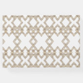 Glam White Gold Great Gatsby Wedding Gastenboek (Achterkant)