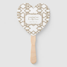 Glam White Gold Great Gatsby Wedding Handwaaier