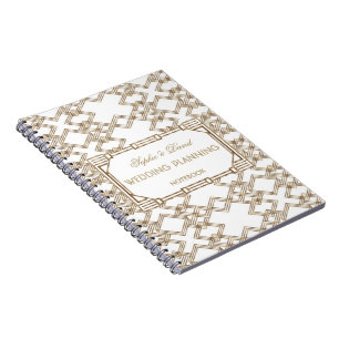 Glam White Gold Great Gatsby Wedding Planner uit d Notitieboek