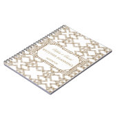 Glam White Gold Great Gatsby Wedding Planner uit d Notitieboek (Linkerzijde)