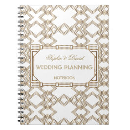 Glam White Gold Great Gatsby Wedding Planner uit d Notitieboek