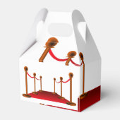 Glam White Red Carpet Sweet 16th Custom Party Bedankdoosjes (Achterkant)