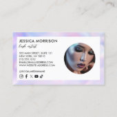 Glam Wimpers Holografisch Visitekaartje (Achterkant)