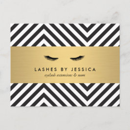 Glam Wimpers met Bold Pattern Briefkaart