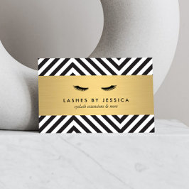 Glam Wimpers met Bold Pattern Visitekaartjes