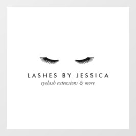 Glam Wimpers Raamsticker