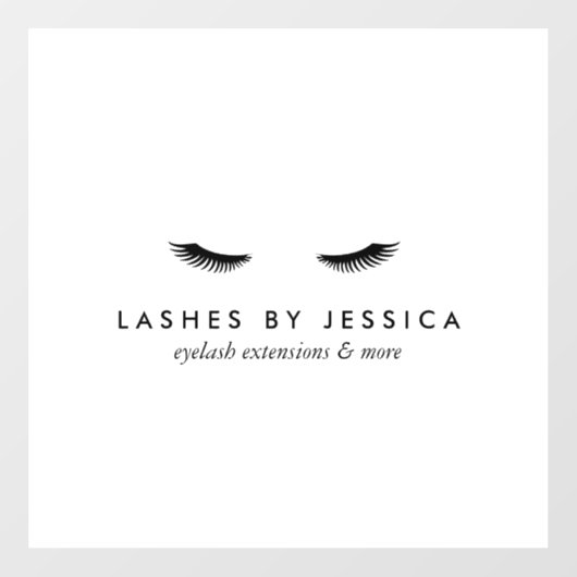 Glam Wimpers Raamsticker (Vel)