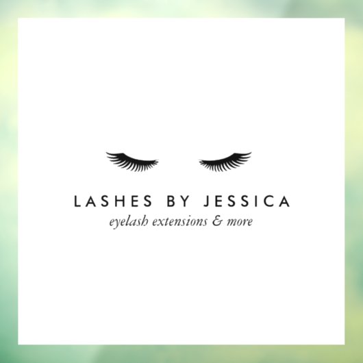 Glam Wimpers Raamsticker (Vel 3)