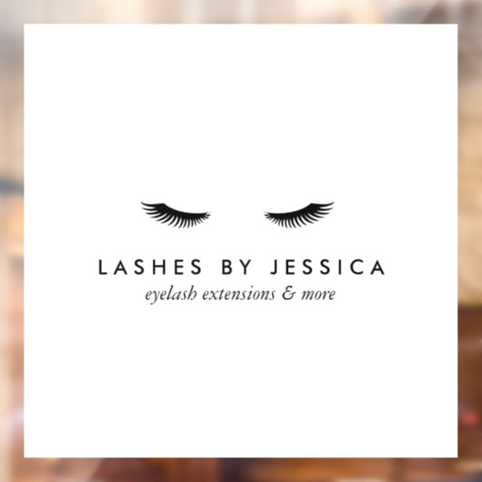 Glam Wimpers Raamsticker (Vel 2)