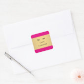 Glam Wimpers Roze en Gouden Lash Cleaner Stickers (Envelop)
