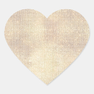 Glam Wit Goud Sparkle Hart Sticker