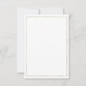 Glam wit goud zilver glitter Save The Date (Achterkant)