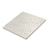 Glam Wit Gouden Sterren Tegeltje (Zijkant)