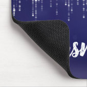 Glam witte fee string van lichten gepersonaliseerd muismat (Hoek)