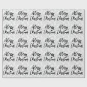Glam Witte Spiegeltegel Kerstmis Script Cadeaupapier (Vlak)