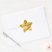 Glam Yellow Gold Ster Sticker (Envelop)