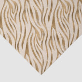 Glam Zebra Stripes Patroon Safari Gold ID1151 Tissuepapier (Detail)